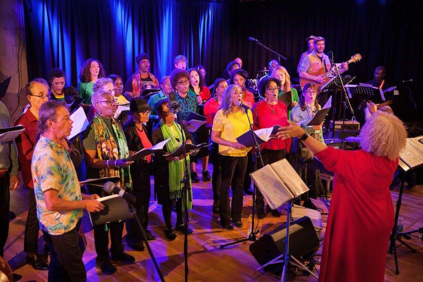 Bristol Windrush Reggae Choir performing at Bristol Beacon